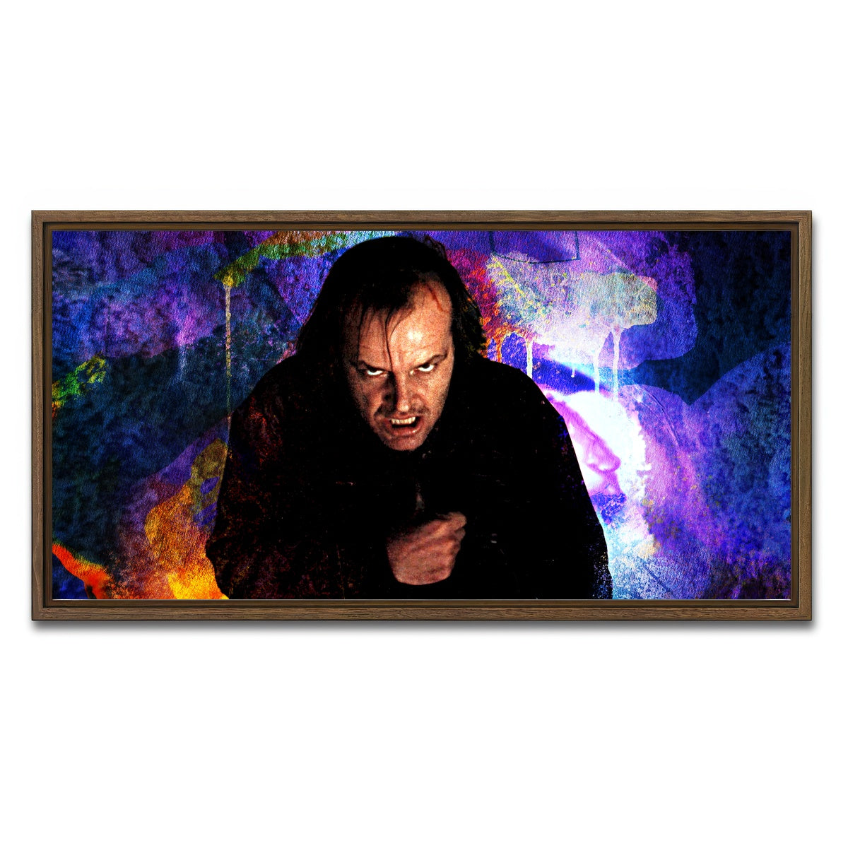 AUTO-MOCKUP WHITE | Jack Hedge Maze | 1 Piece | Walnut Framed Canvas | group=2x1