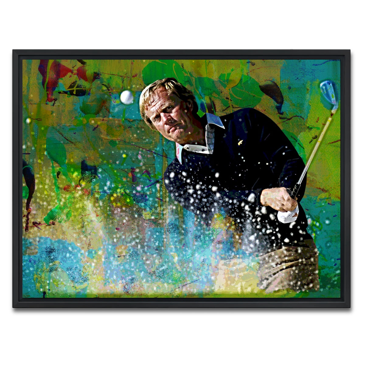 AUTO-MOCKUP WHITE | Jack Nicklaus | 1 Piece | Black Framed Canvas | group=4x3