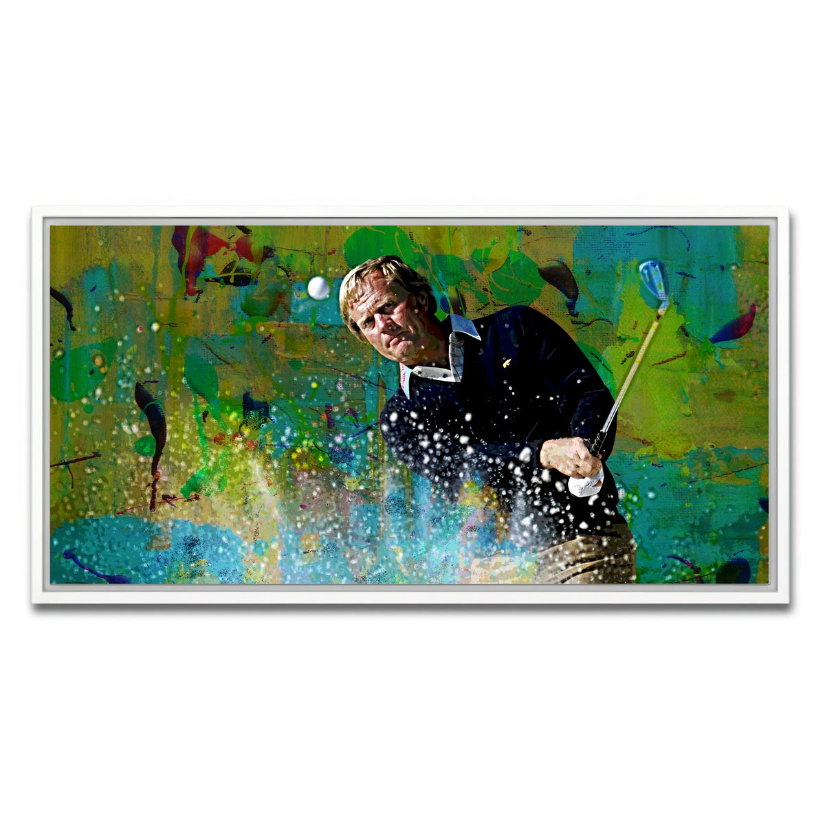 AUTO-MOCKUP WHITE | Jack Nicklaus | 1 Piece | White Framed Canvas | group=2x1