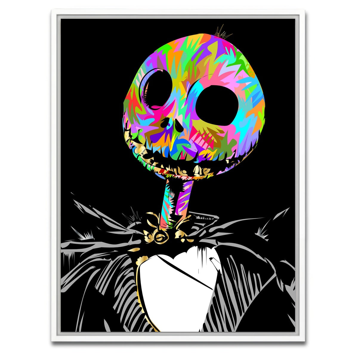 AUTO-MOCKUP WHITE | Jack Skellington | 1 Piece | White Framed Canvas | group=3x4