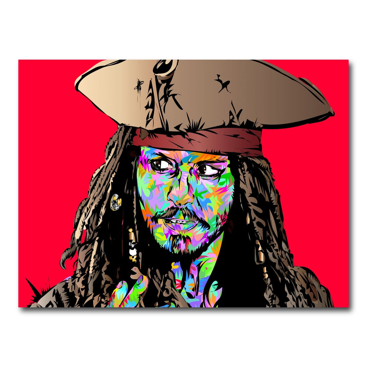 AUTO-MOCKUP WHITE | Jack Sparrow Color | 1 Piece | Gallery Wrap Canvas | group=4x3