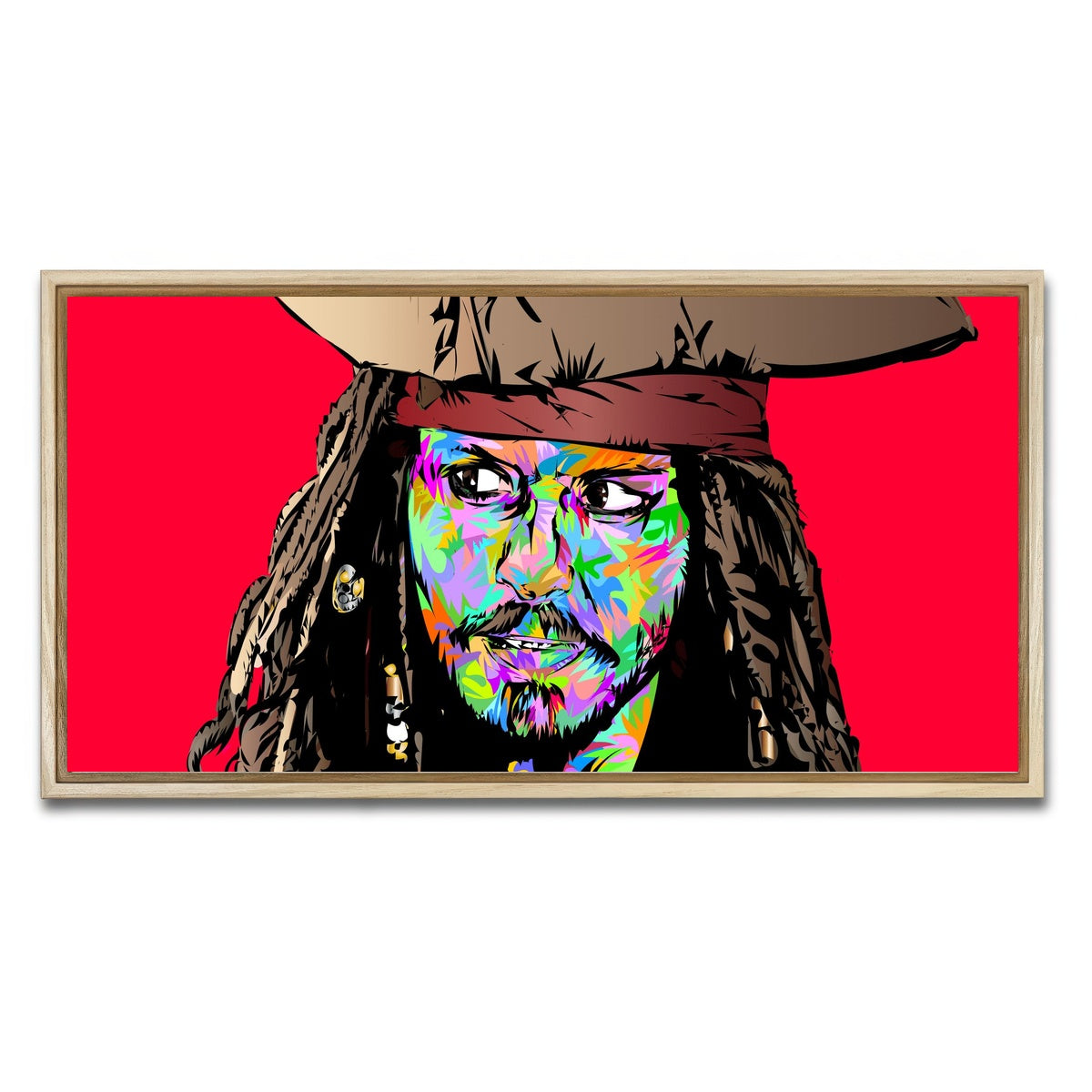 AUTO-MOCKUP WHITE | Jack Sparrow Color | 1 Piece | Natural Framed Canvas | group=2x1