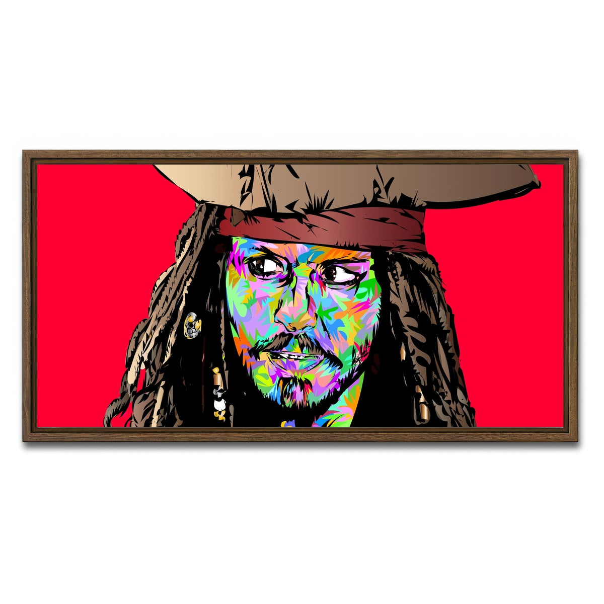 AUTO-MOCKUP WHITE | Jack Sparrow Color | 1 Piece | Walnut Framed Canvas | group=2x1