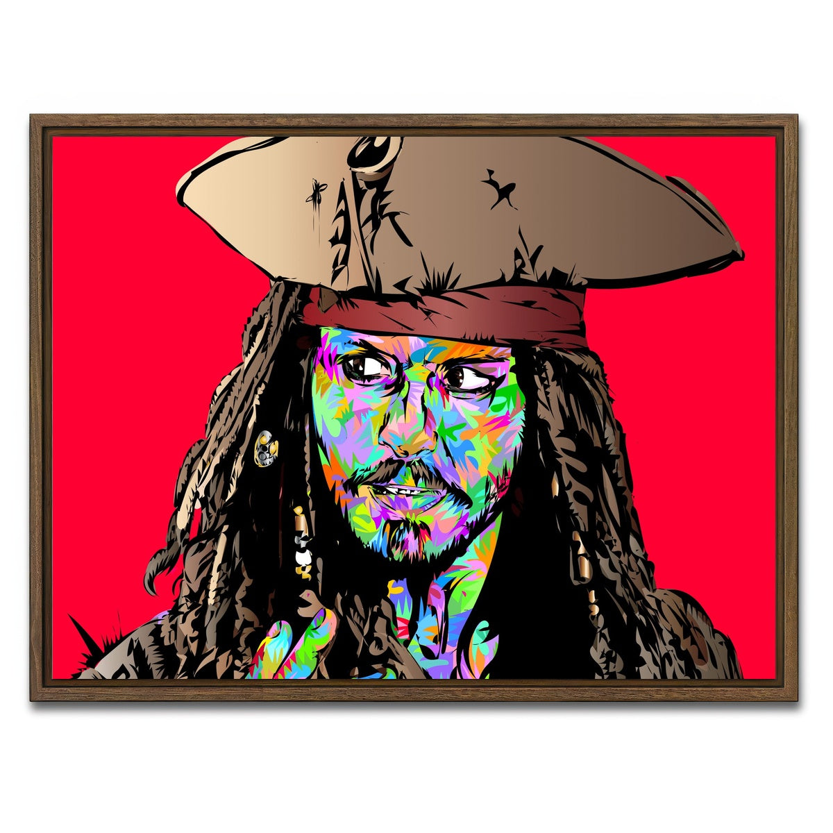 AUTO-MOCKUP WHITE | Jack Sparrow Color | 1 Piece | Walnut Framed Canvas | group=4x3