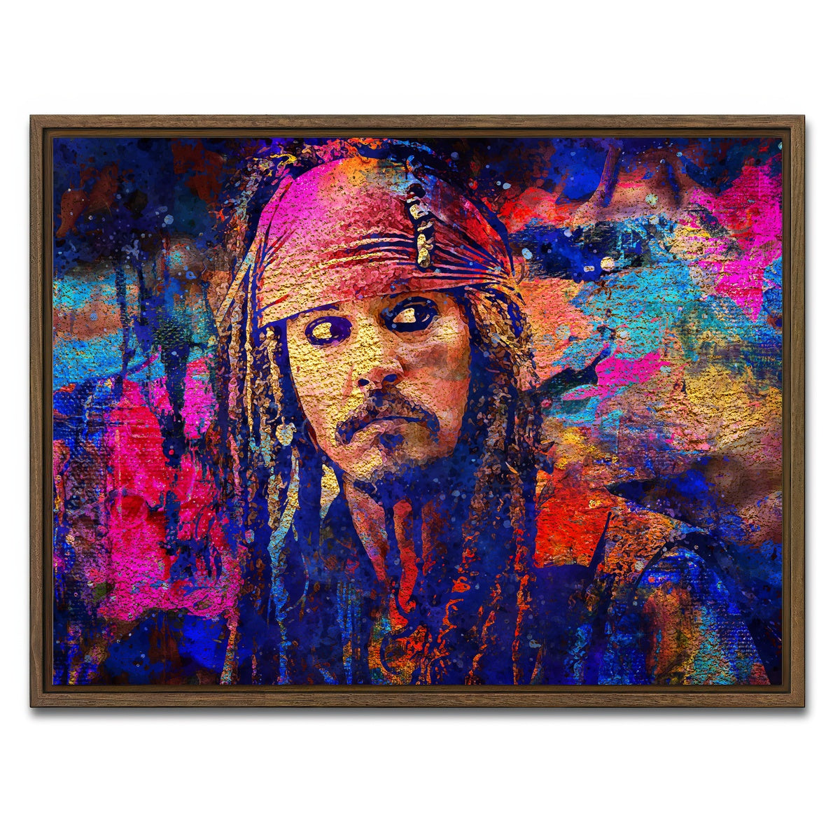 AUTO-MOCKUP WHITE | Jack Sparrow | 1 Piece | Walnut Framed Canvas | group=4x3