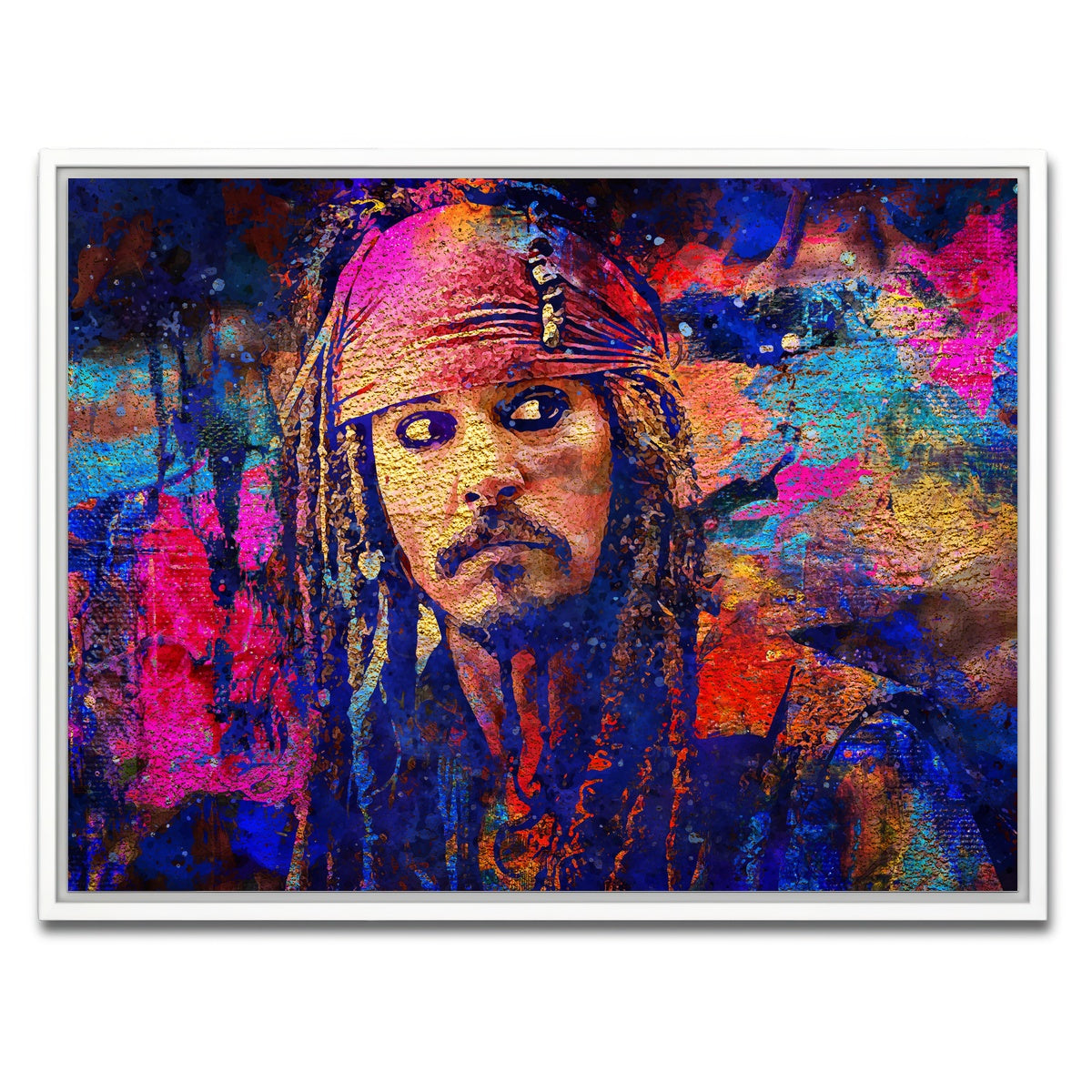 AUTO-MOCKUP WHITE | Jack Sparrow | 1 Piece | White Framed Canvas | group=4x3