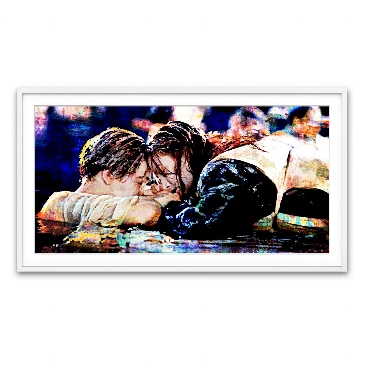 Framed Print 2x1 White