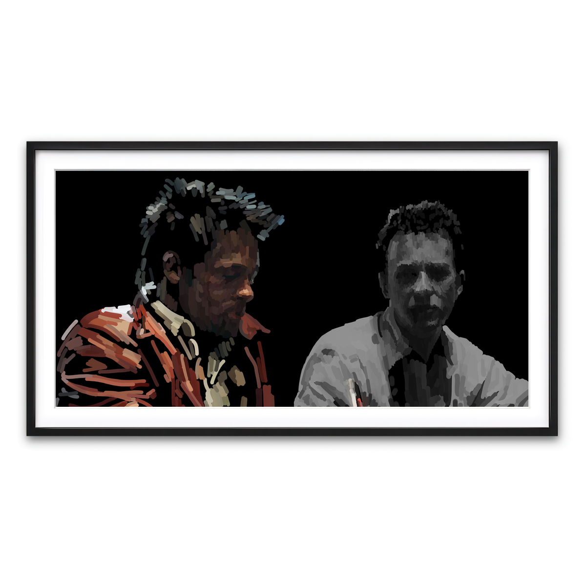 Framed Print 2x1 Black