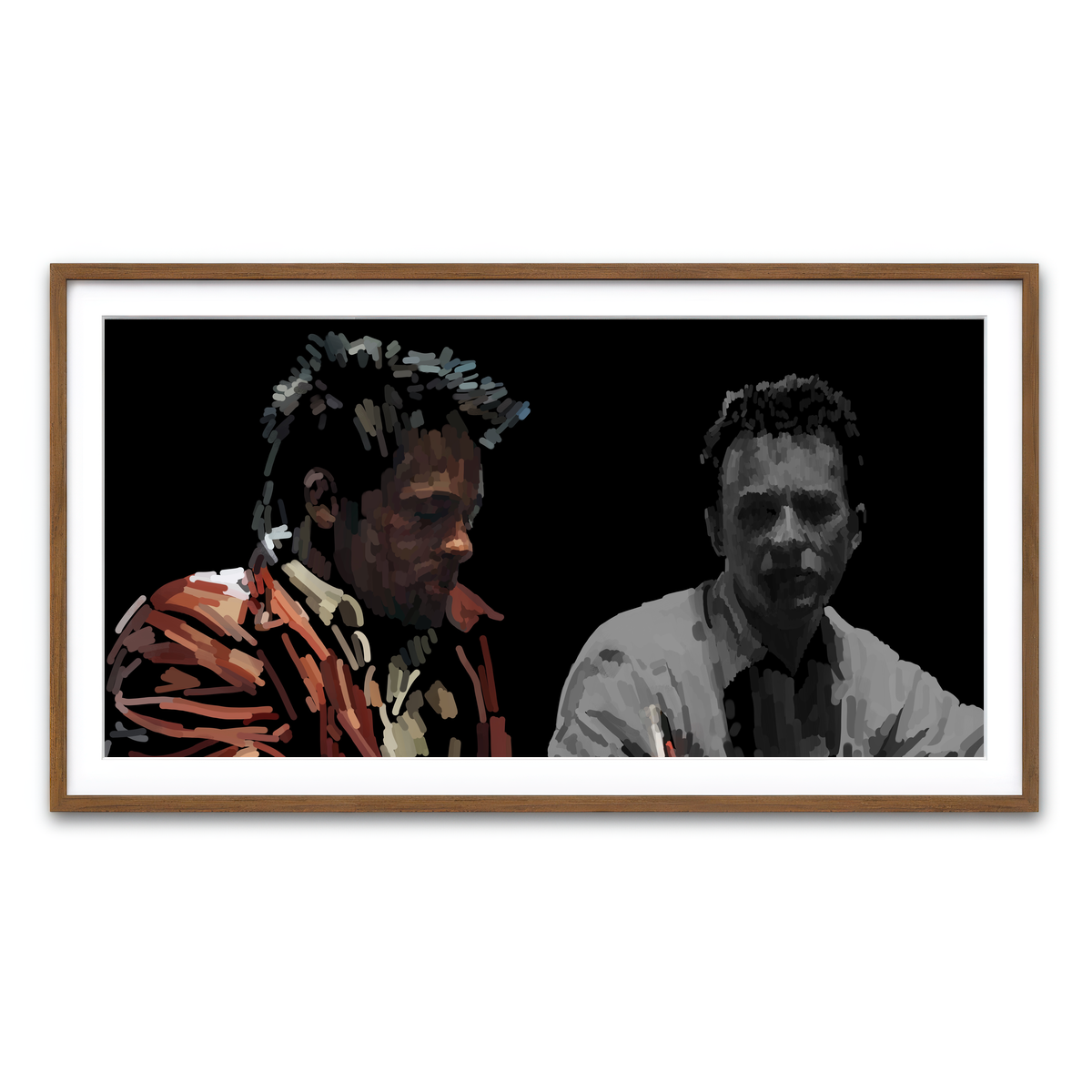 Framed Print 2x1 Walnut