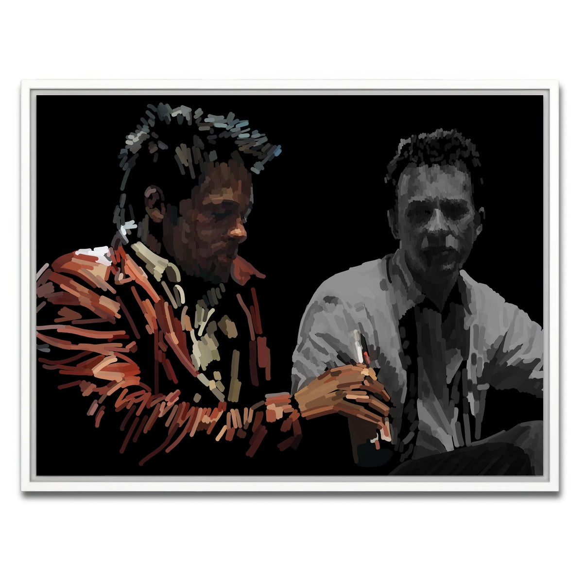 AUTO-MOCKUP WHITE | Jack and Tyler | 1 Piece | White Framed Canvas | group=4x3