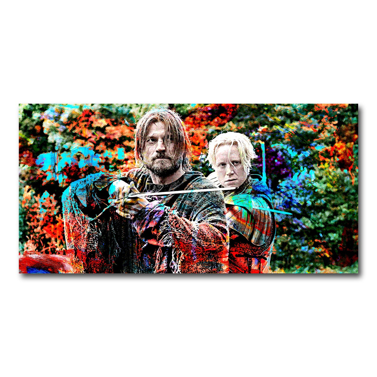 AUTO-MOCKUP WHITE | Jaime and Brienne | 1 Piece | Gallery Wrap Canvas | group=2x1