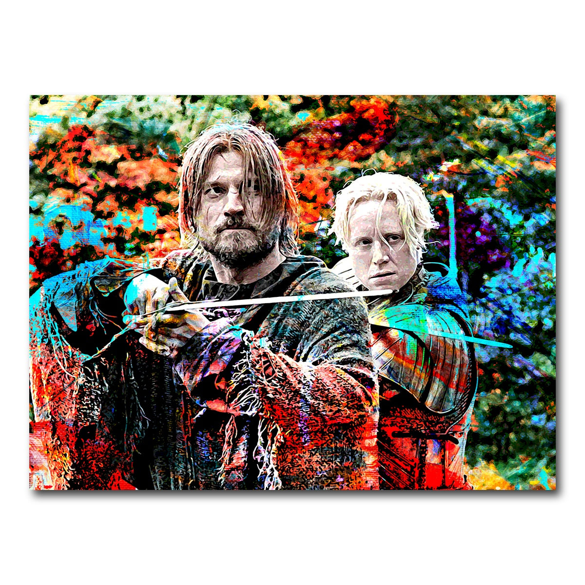 AUTO-MOCKUP WHITE | Jaime and Brienne | 1 Piece | Gallery Wrap Canvas | group=4x3