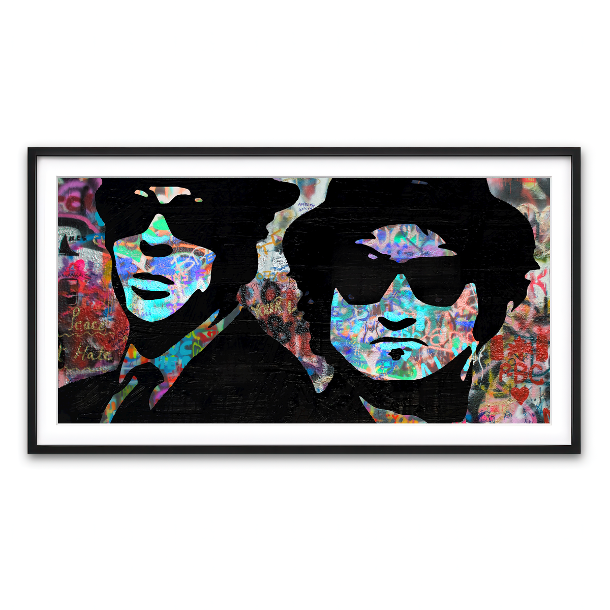 Framed Print 2x1 Black