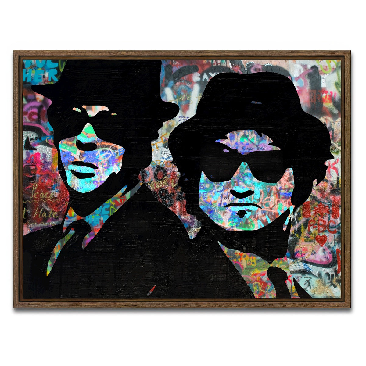 AUTO-MOCKUP WHITE | Jake & Elwood | 1 Piece | Walnut Framed Canvas | group=4x3
