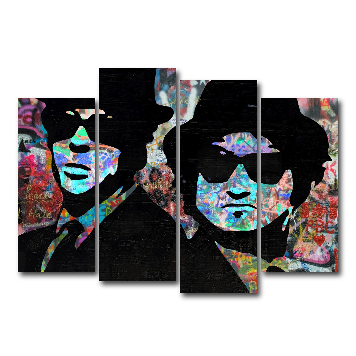 AUTO-MOCKUP WHITE | Jake & Elwood | 4 Piece | Gallery Wrap Canvas | group=4_normal