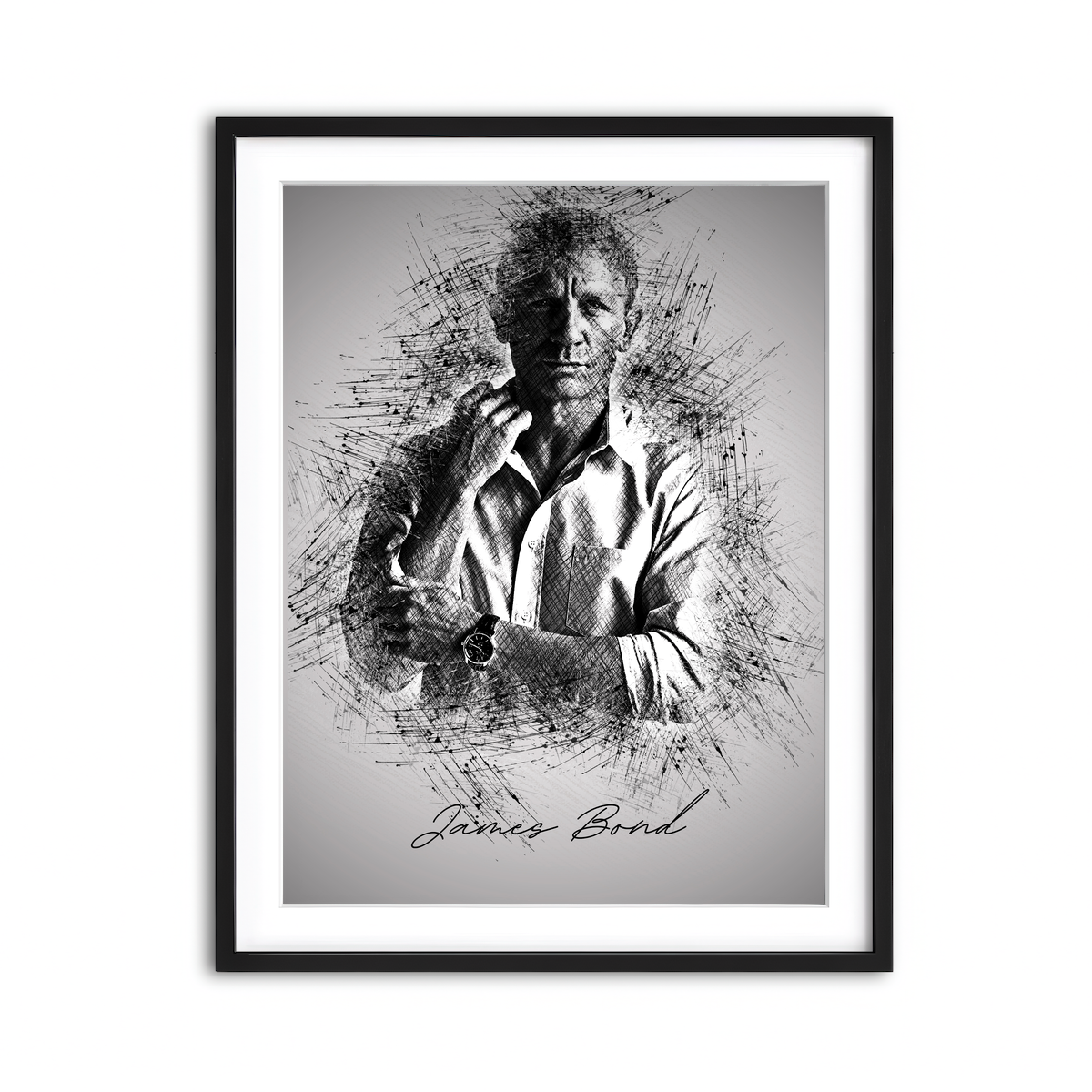 Framed Print 3x4 Black