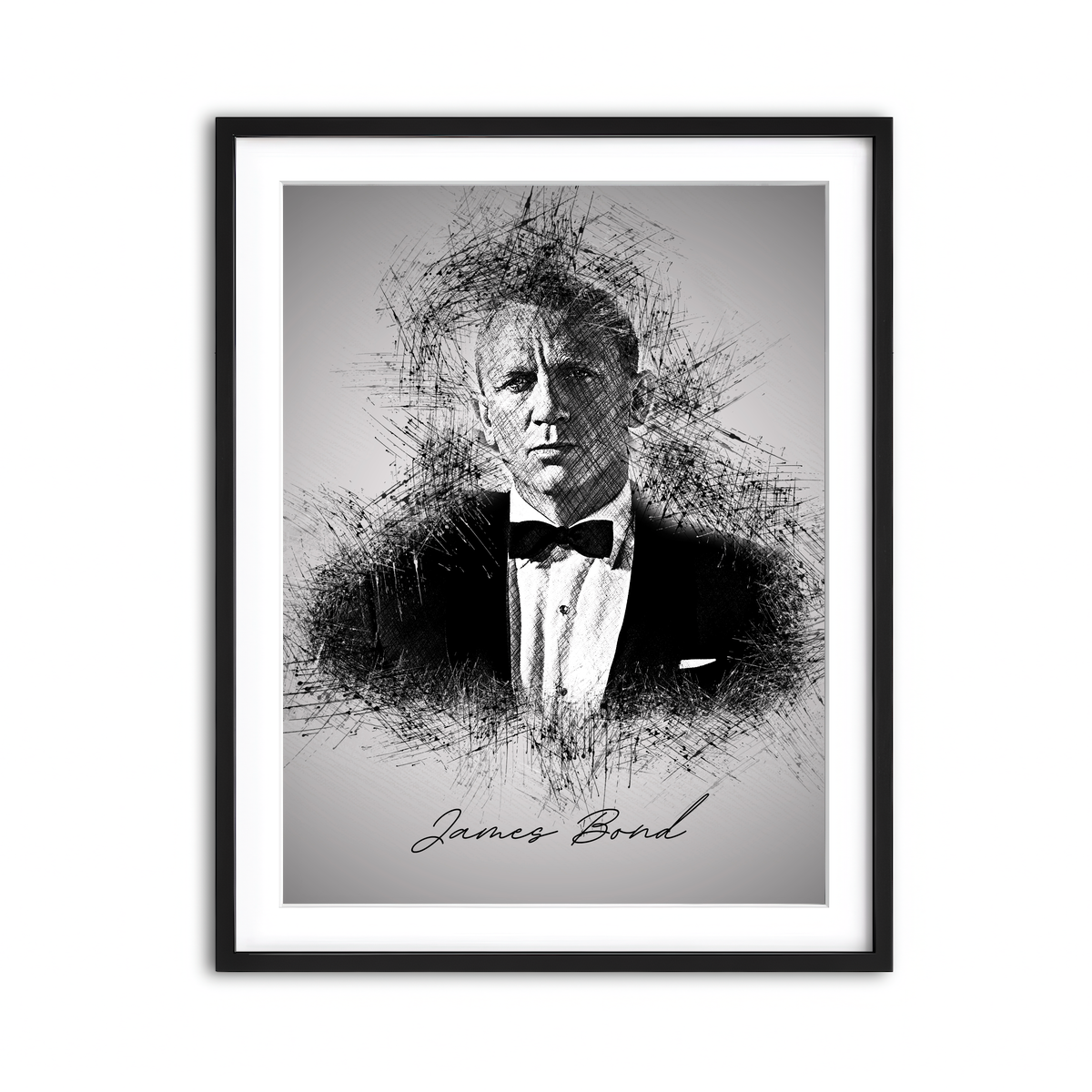 Framed Print 3x4 Black