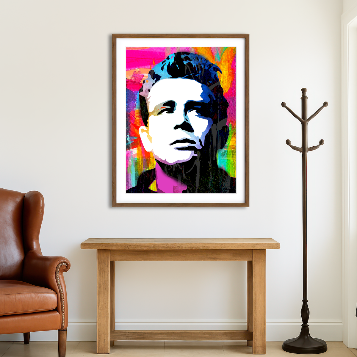 AUTO-MOCKUP ROOM | James Dean Portrait Wall Art