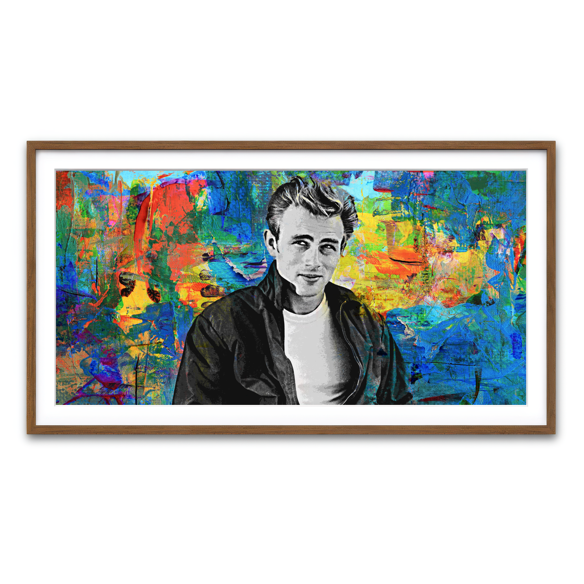 Framed Print 2x1 Walnut