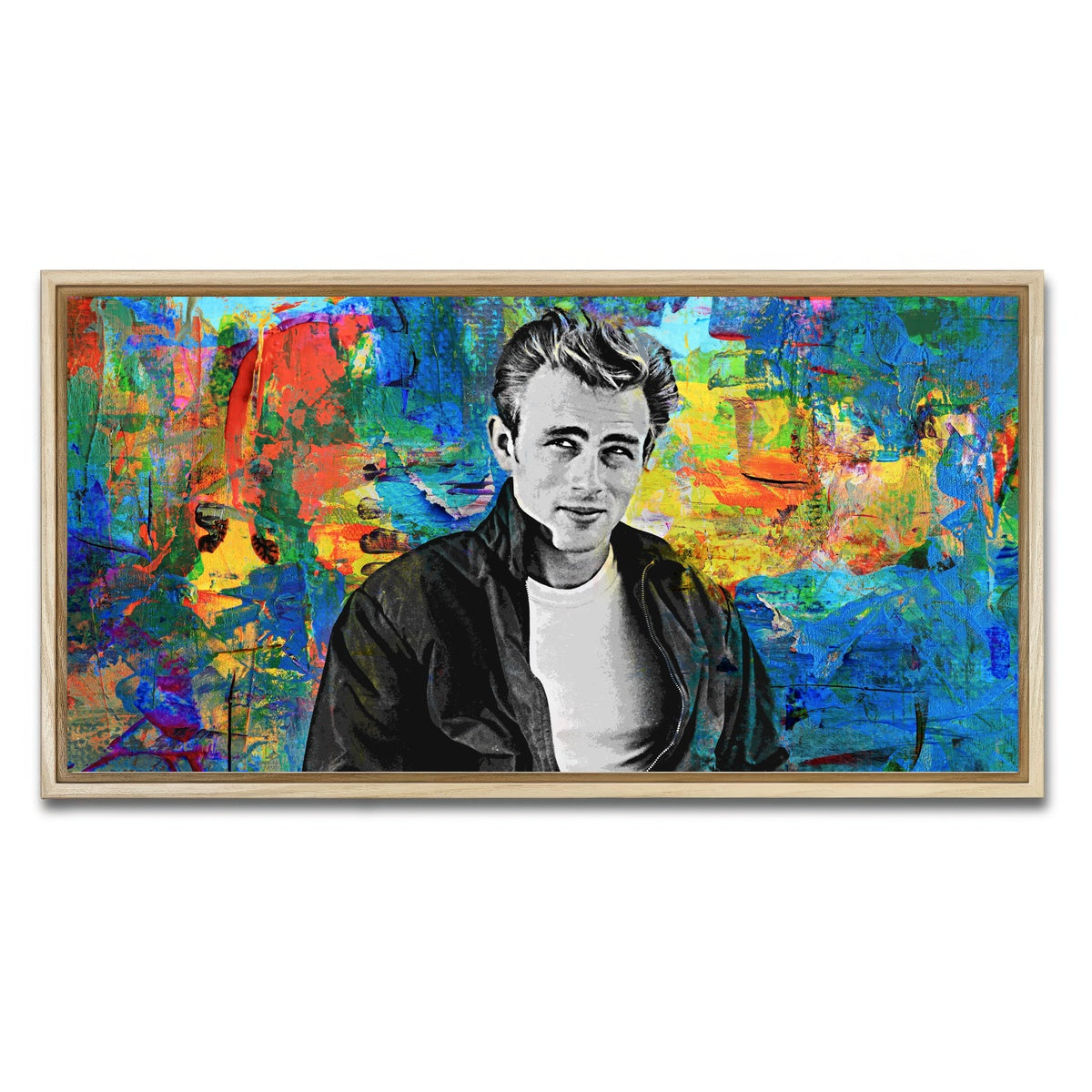 AUTO-MOCKUP WHITE | James Dean | 1 Piece | Natural Framed Canvas | group=2x1