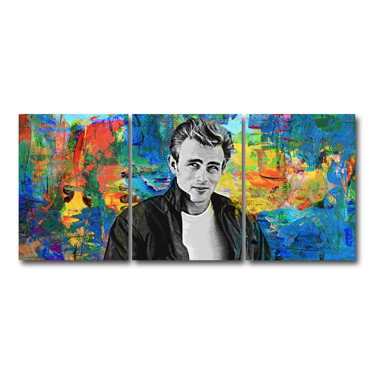 AUTO-MOCKUP WHITE | James Dean | 3 Piece | Gallery Wrap Canvas | group=18x24