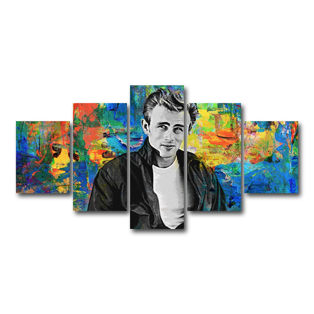 AUTO-MOCKUP WHITE | James Dean | 5 Piece | Gallery Wrap Canvas | group=5_short