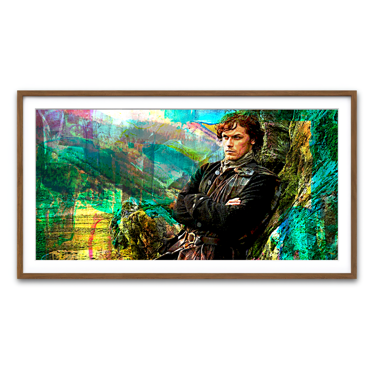 Framed Print 2x1 Walnut