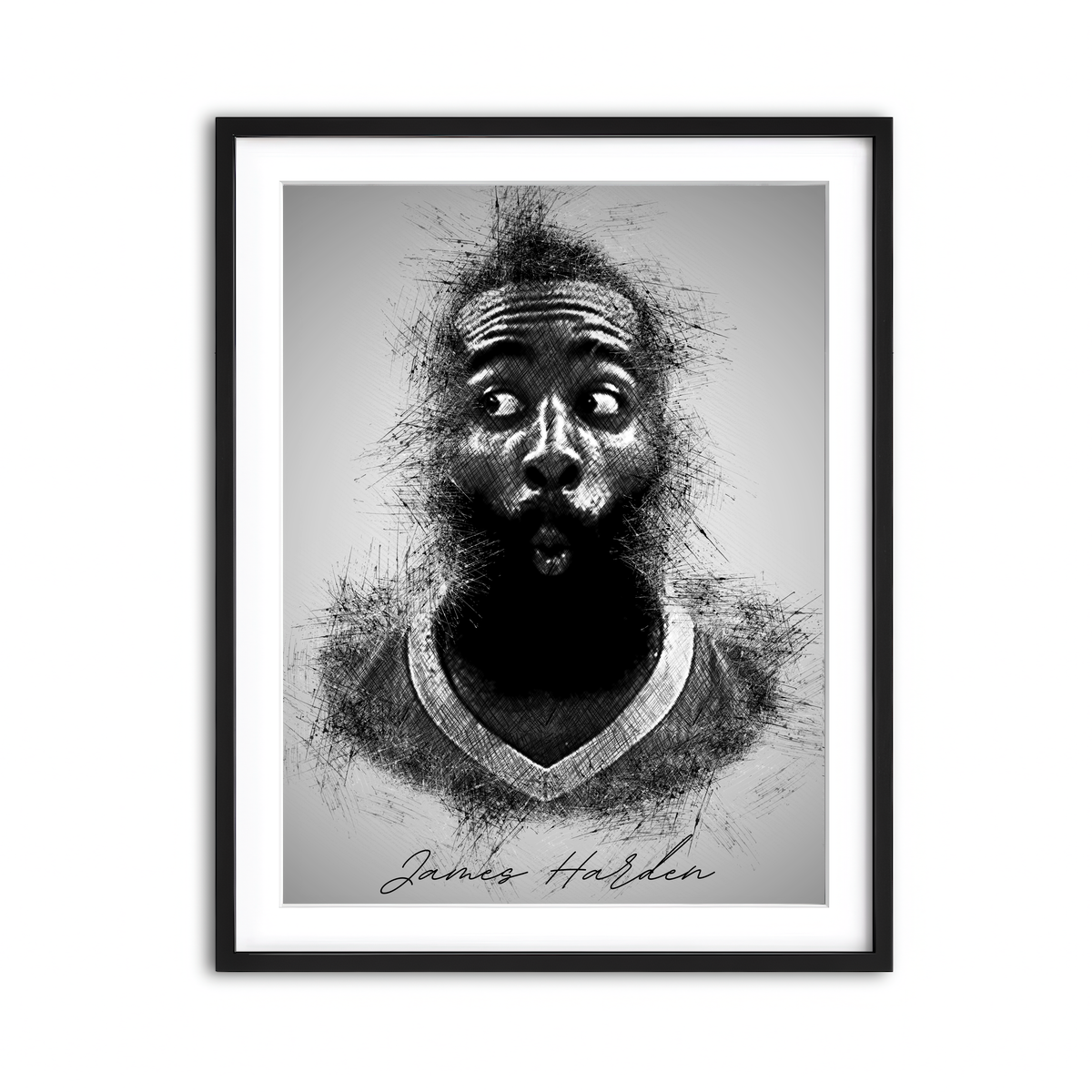 Framed Print 3x4 Black