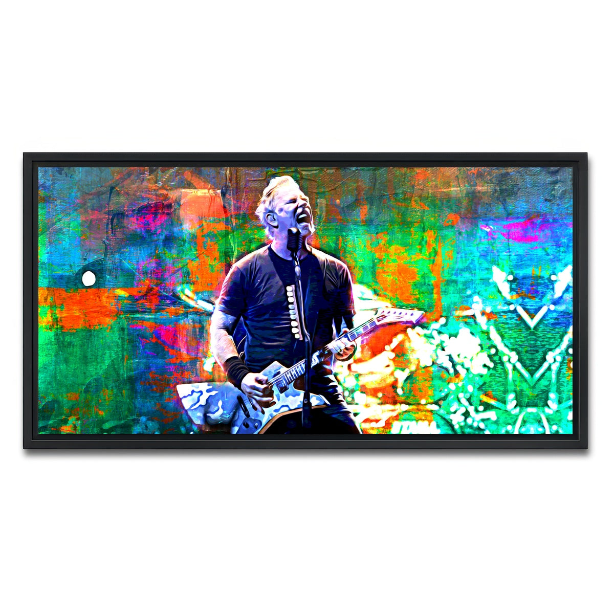 AUTO-MOCKUP WHITE | James Hetfield | 1 Piece | Black Framed Canvas | group=2x1
