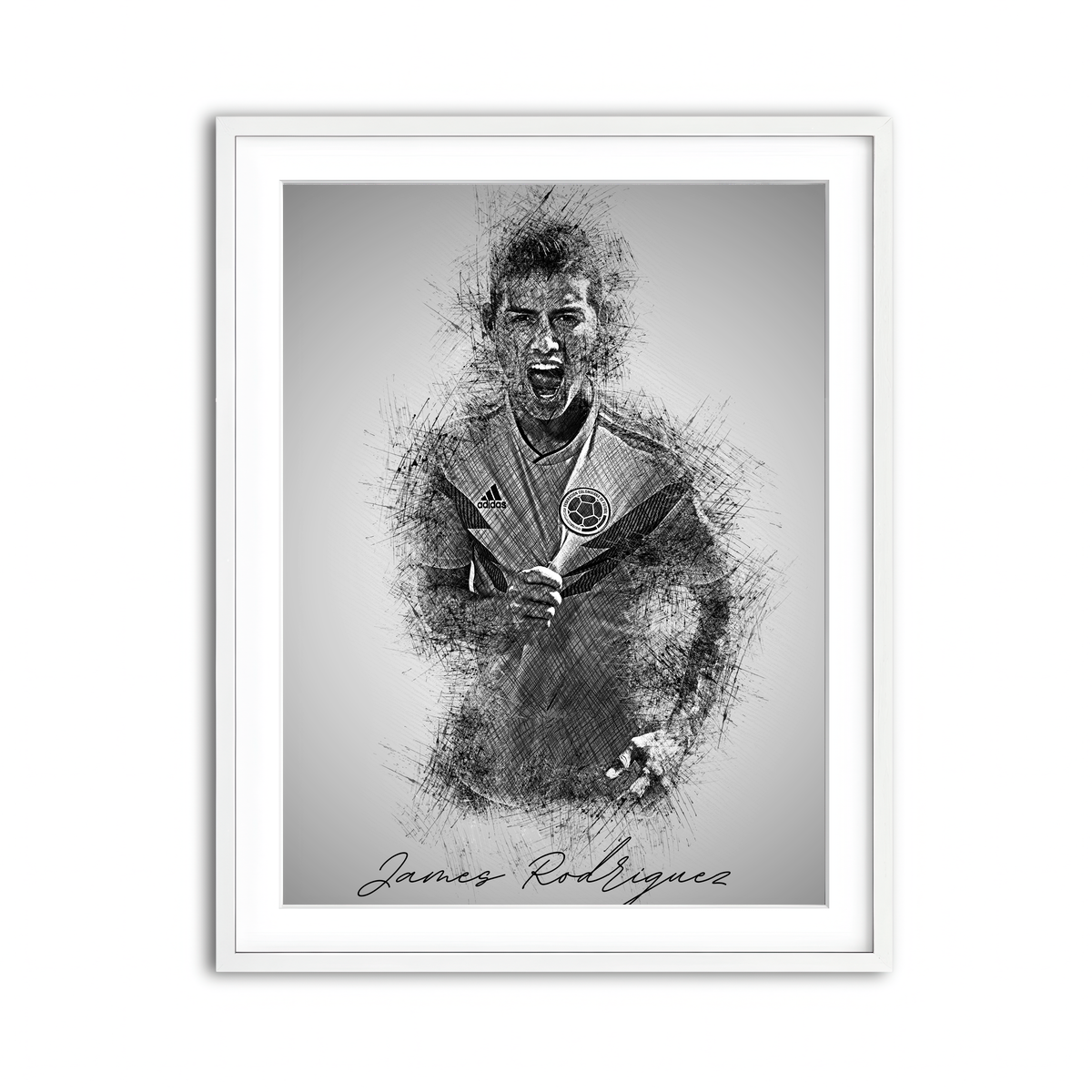 Framed Print 3x4 White