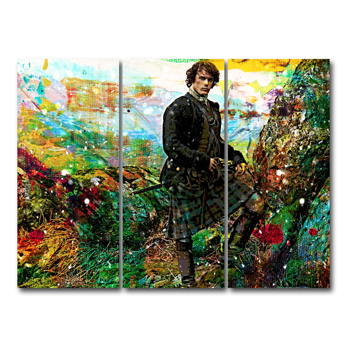 AUTO-MOCKUP WHITE | Jamie Fraser | 3 Piece | Gallery Wrap Canvas | group=8x18