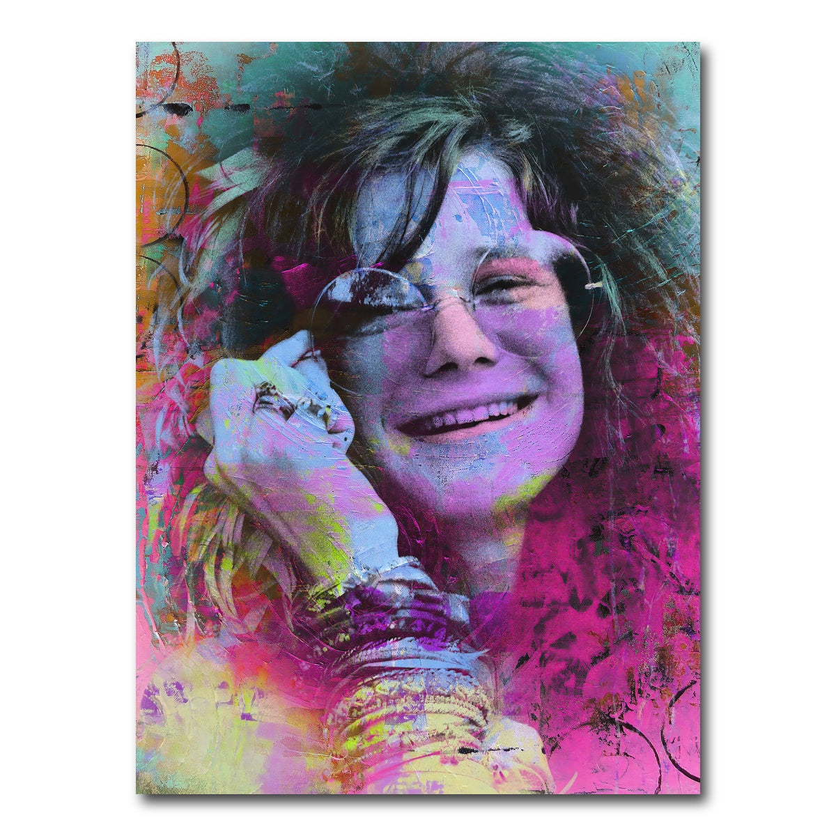 AUTO-MOCKUP WHITE | Janis Joplin Circles | 1 Piece | Gallery Wrap Canvas | group=3x4