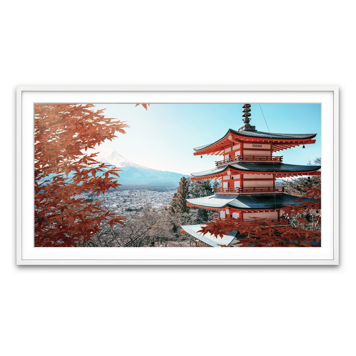 Framed Print 2x1 White