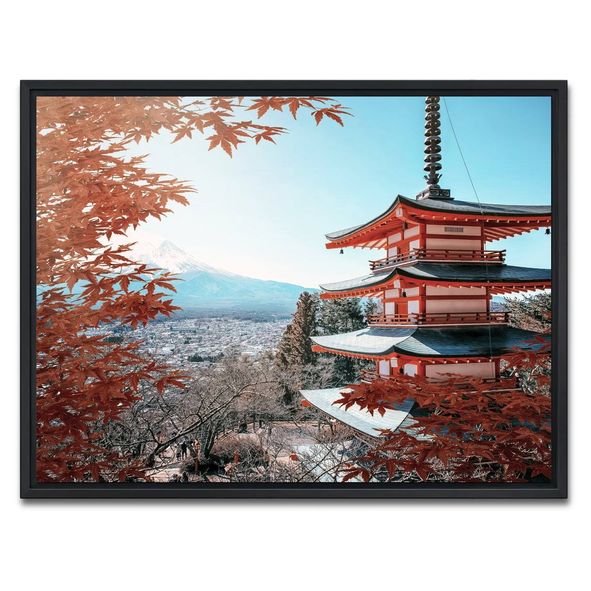 AUTO-MOCKUP WHITE | Japanese Landscape | 1 Piece | Black Framed Canvas | group=4x3