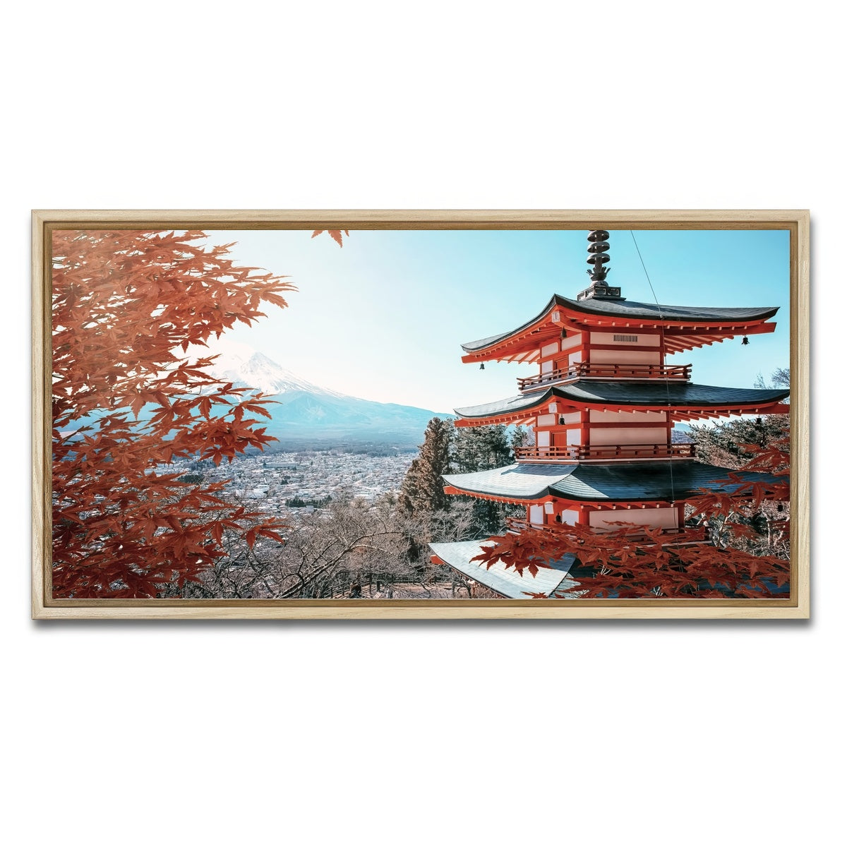AUTO-MOCKUP WHITE | Japanese Landscape | 1 Piece | Natural Framed Canvas | group=2x1
