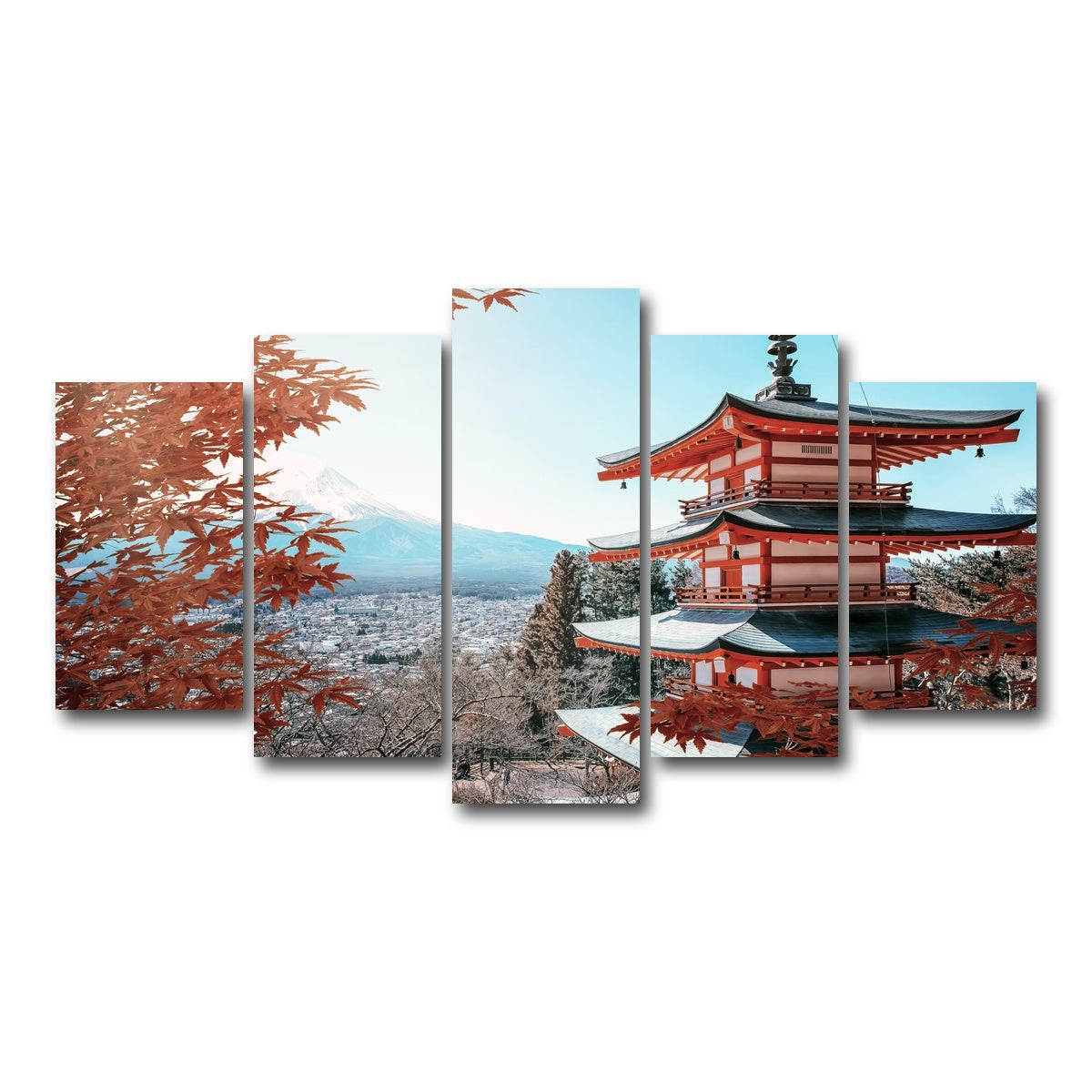AUTO-MOCKUP WHITE | Japanese Landscape | 5 Piece | Gallery Wrap Canvas | group=5_normal