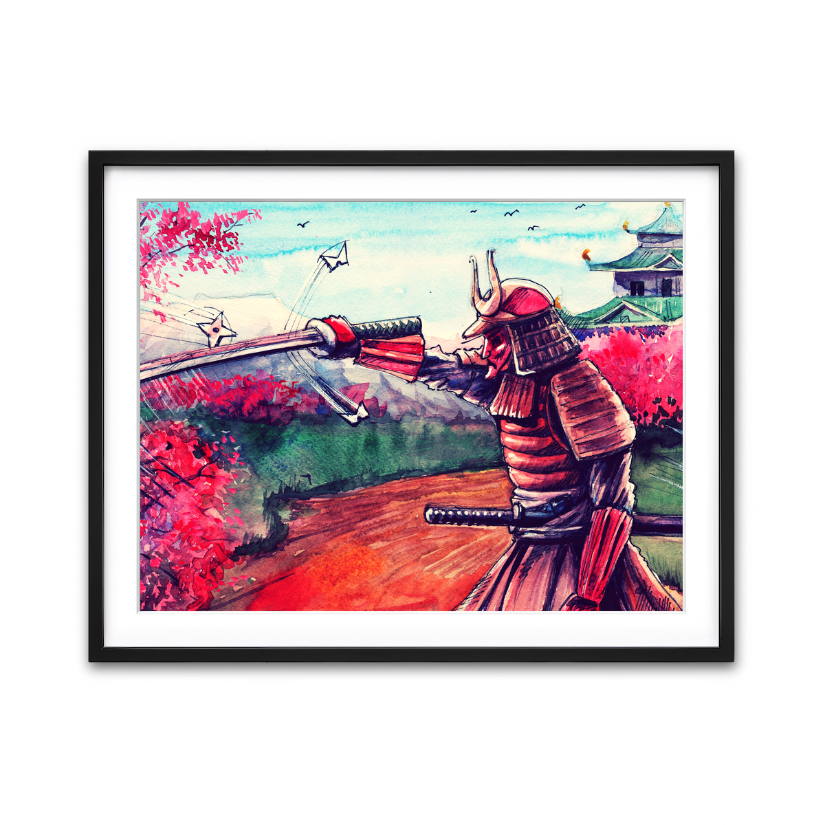 Framed Print 4x3 Black