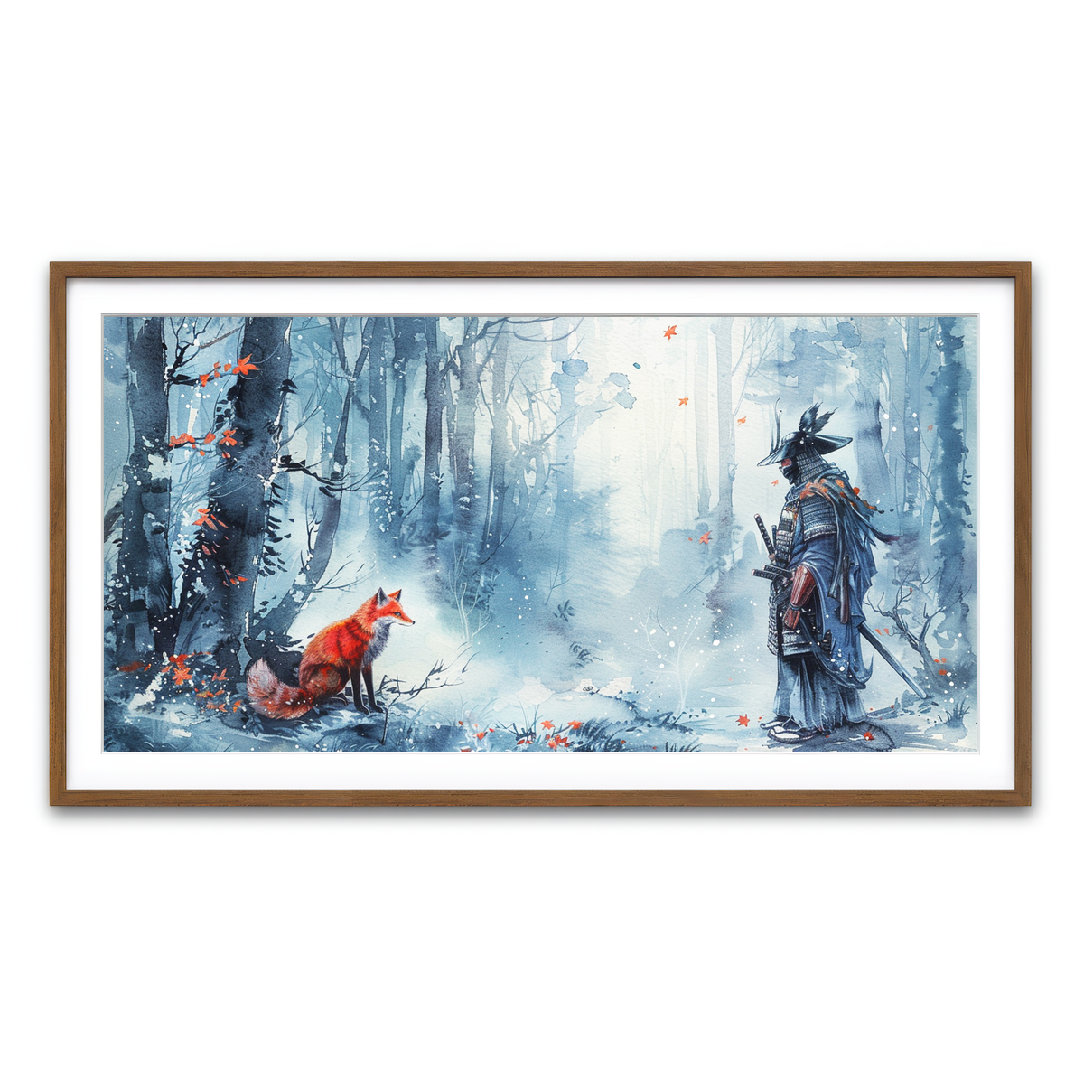 Framed Print 2x1 Walnut