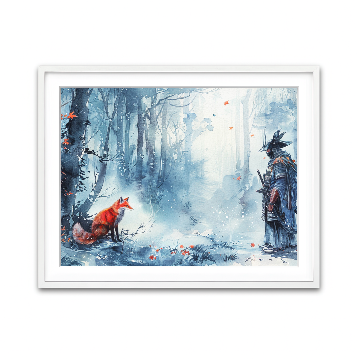Framed Print 4x3 White
