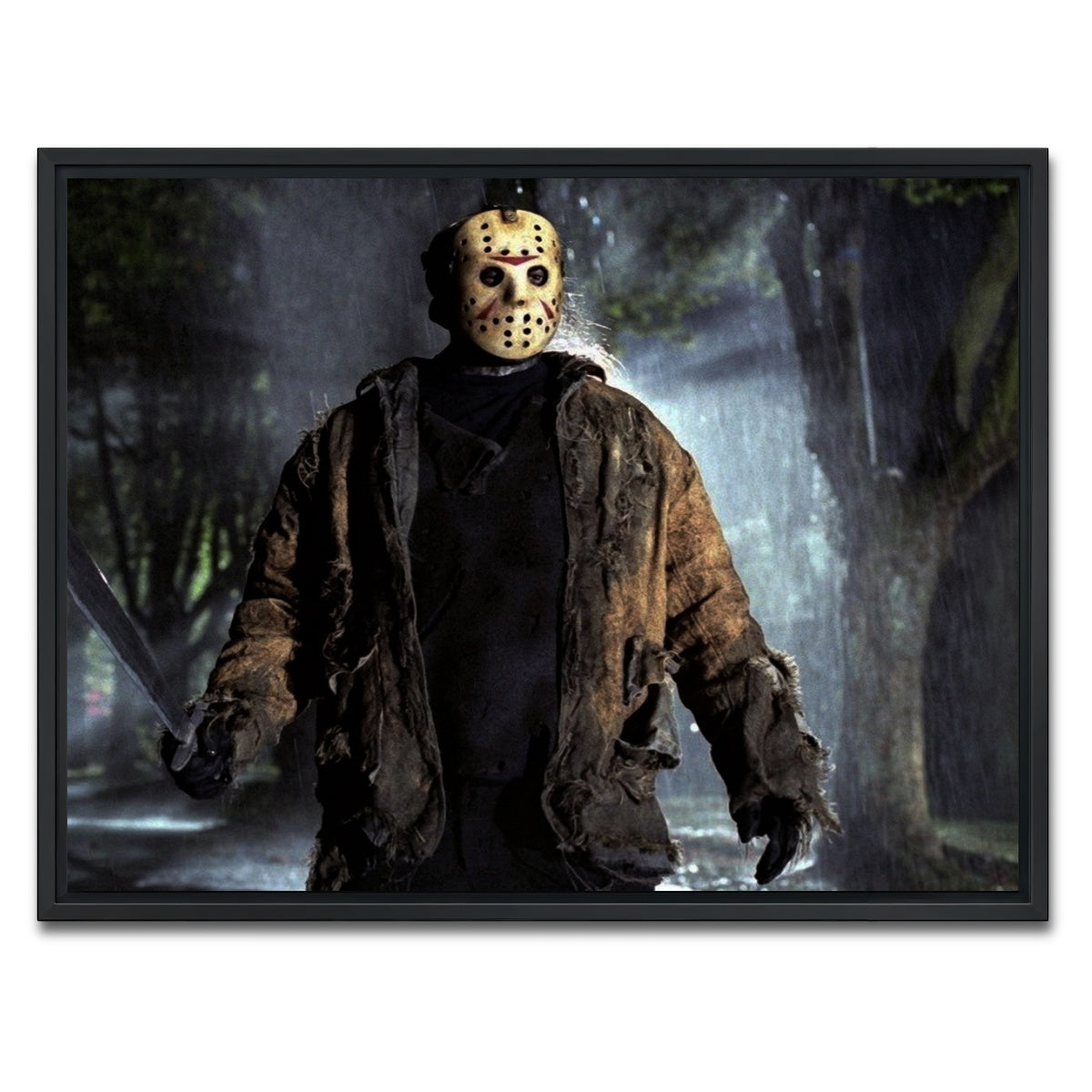 AUTO-MOCKUP WHITE | Jason Voorhees | 1 Piece | Black Framed Canvas | group=4x3
