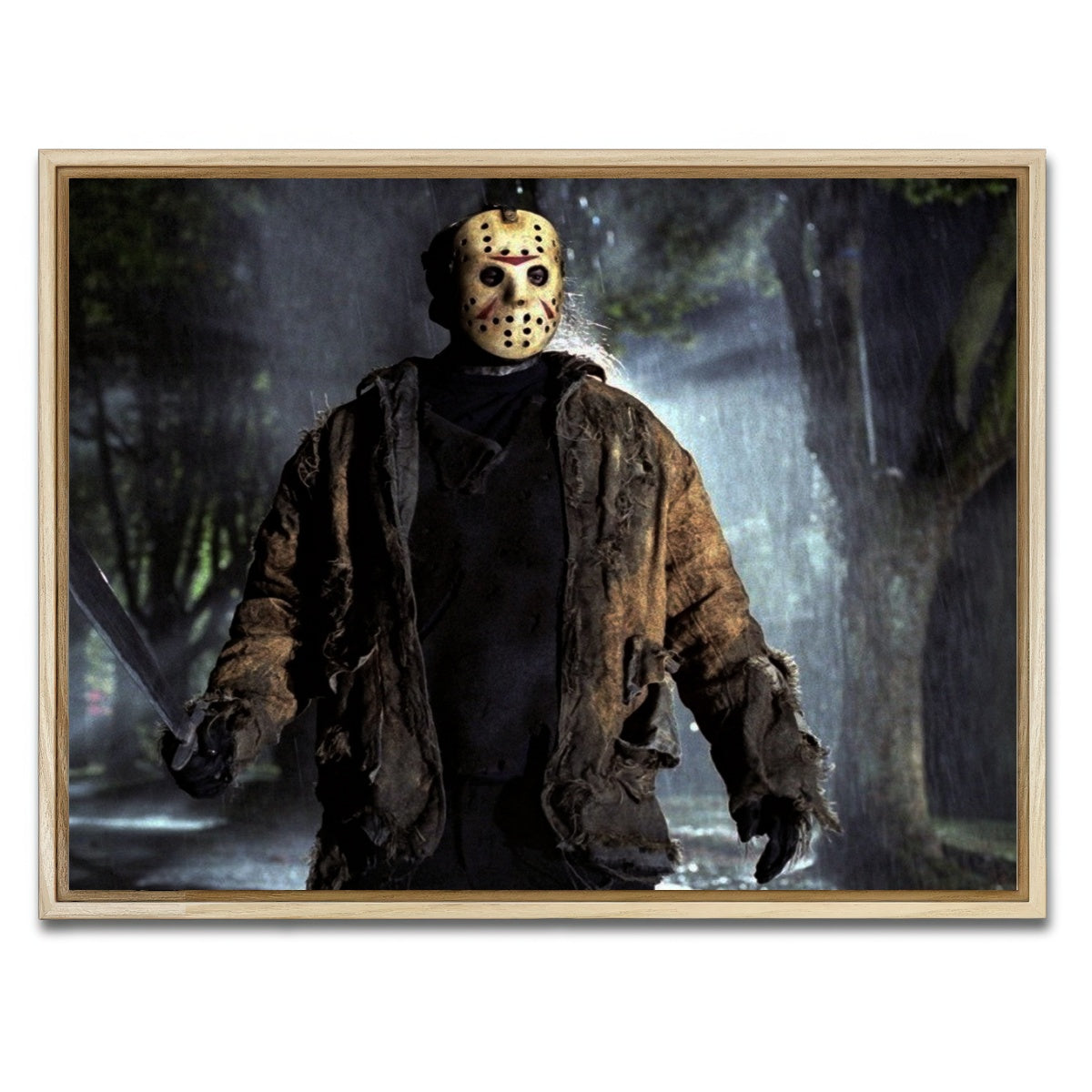 AUTO-MOCKUP WHITE | Jason Voorhees | 1 Piece | Natural Framed Canvas | group=4x3