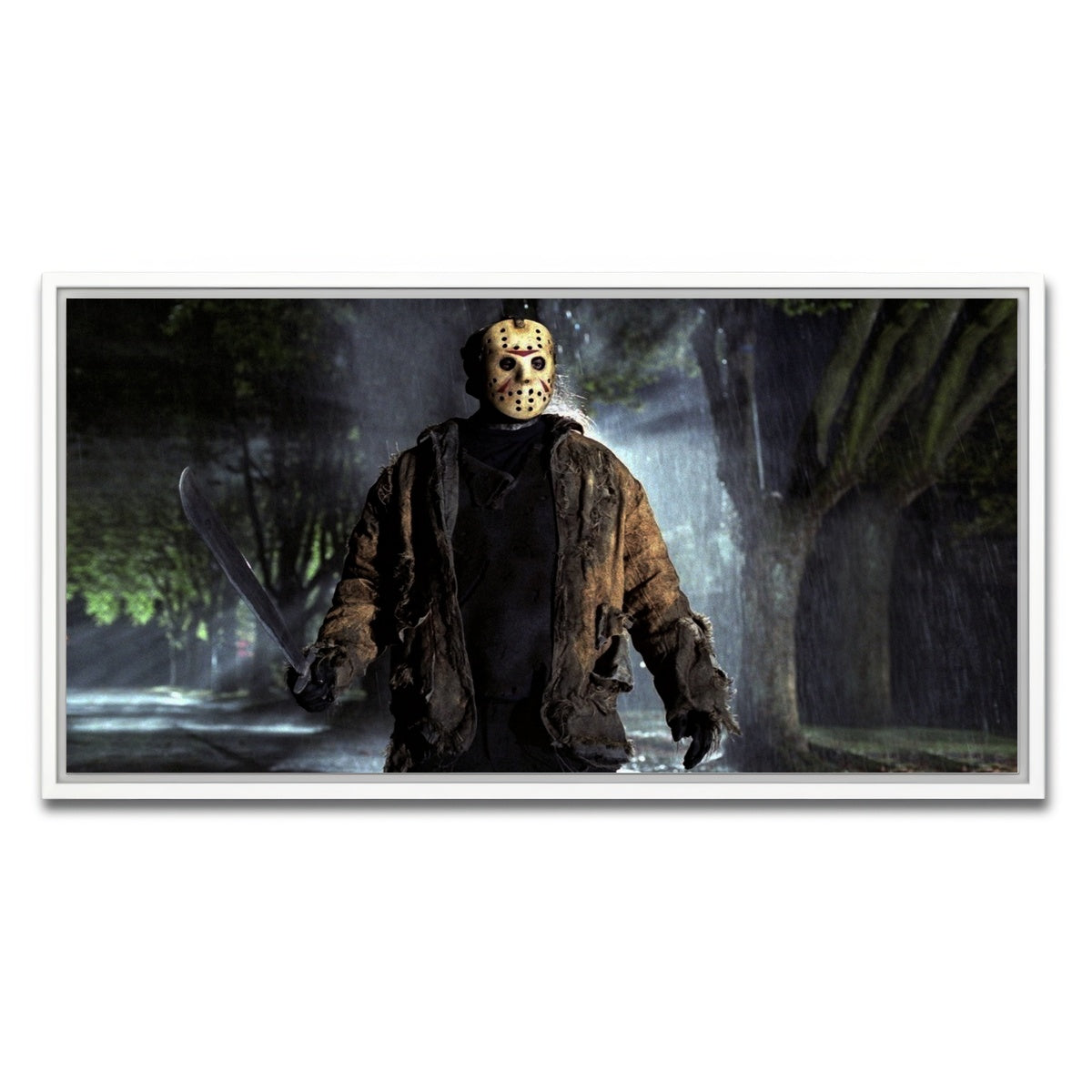 AUTO-MOCKUP WHITE | Jason Voorhees | 1 Piece | White Framed Canvas | group=2x1