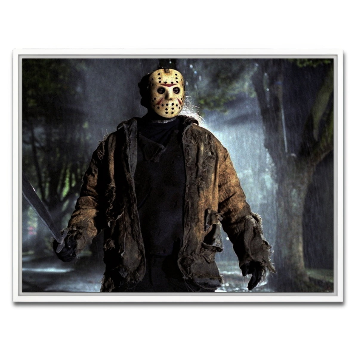 AUTO-MOCKUP WHITE | Jason Voorhees | 1 Piece | White Framed Canvas | group=4x3