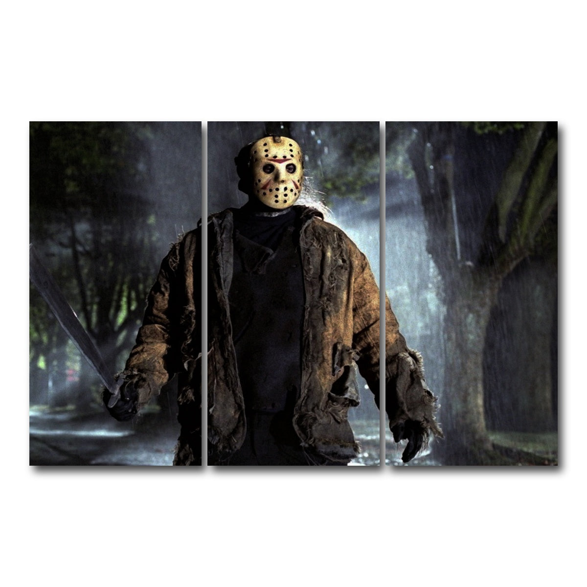 AUTO-MOCKUP WHITE | Jason Voorhees | 3 Piece | Gallery Wrap Canvas | group=12x24
