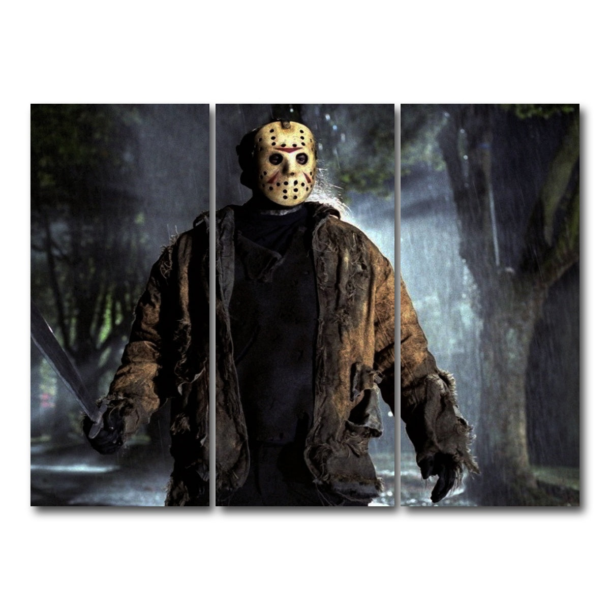 AUTO-MOCKUP WHITE | Jason Voorhees | 3 Piece | Gallery Wrap Canvas | group=8x18
