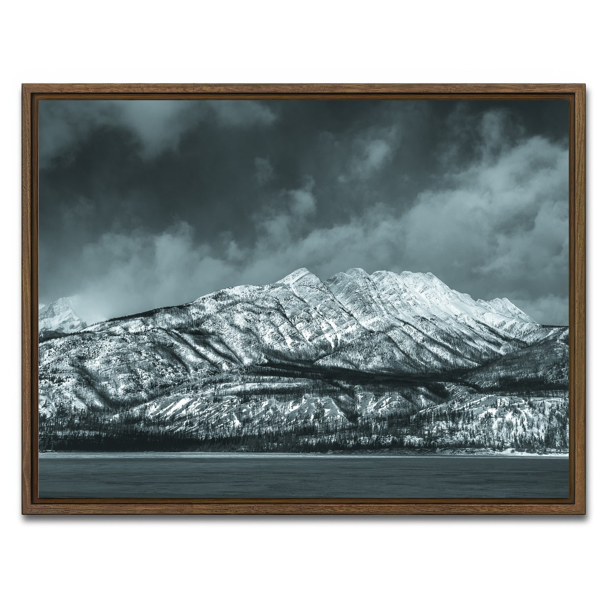 AUTO-MOCKUP WHITE | Jasper National Park Canada 1 | 1 Piece | Walnut Framed Canvas | group=4x3