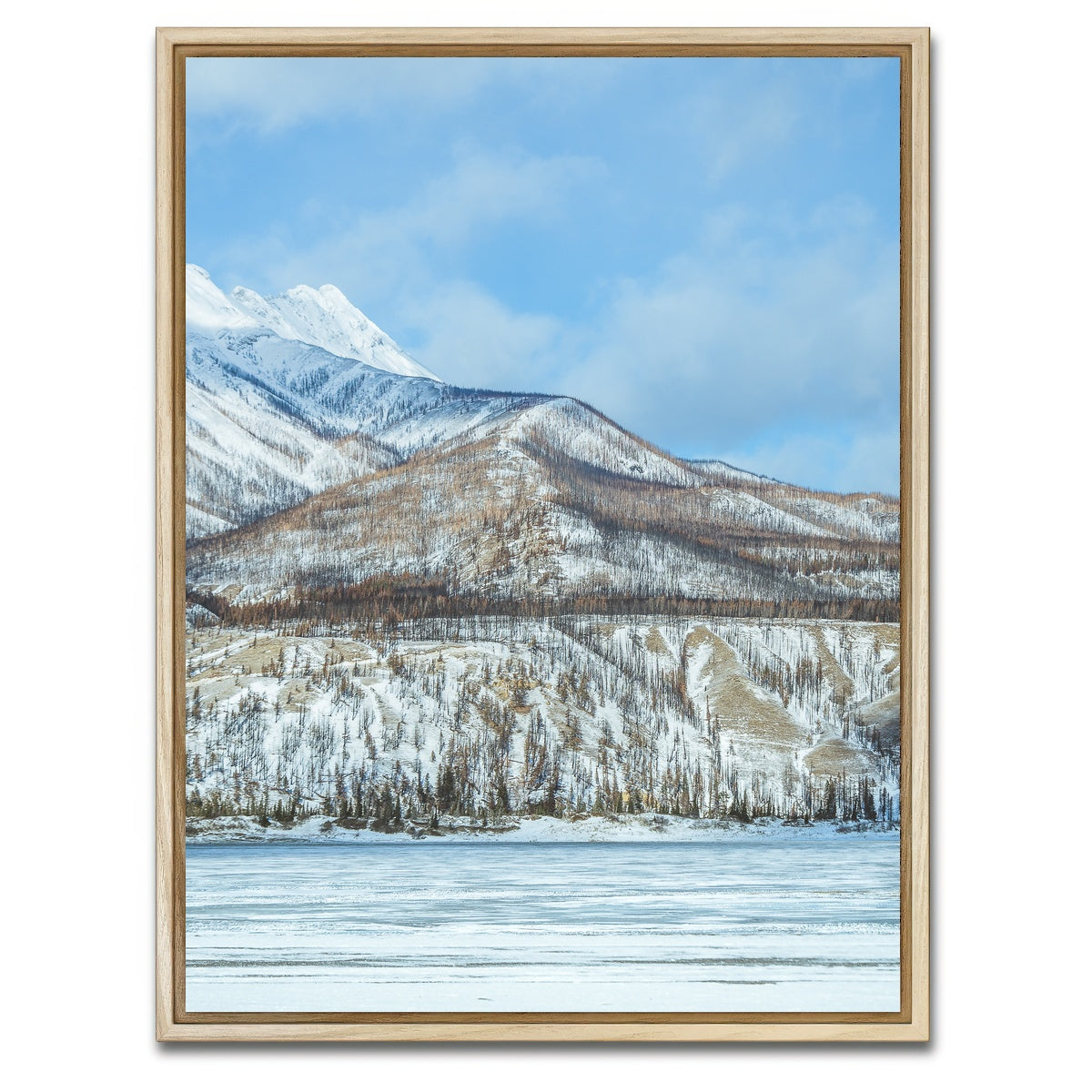 AUTO-MOCKUP WHITE | Jasper National Park Canada | 1 Piece | Natural Framed Canvas | group=3x4
