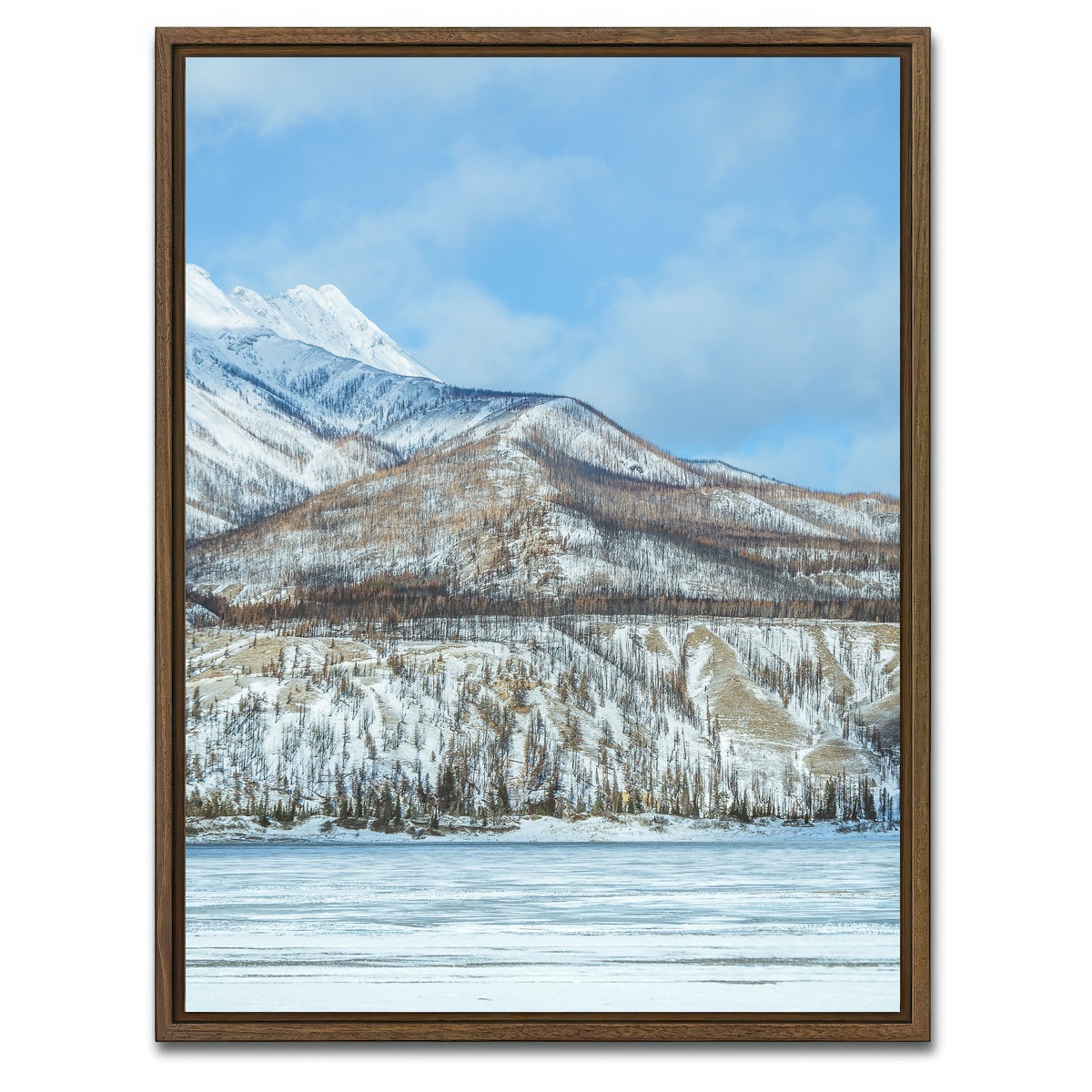 AUTO-MOCKUP WHITE | Jasper National Park Canada | 1 Piece | Walnut Framed Canvas | group=3x4