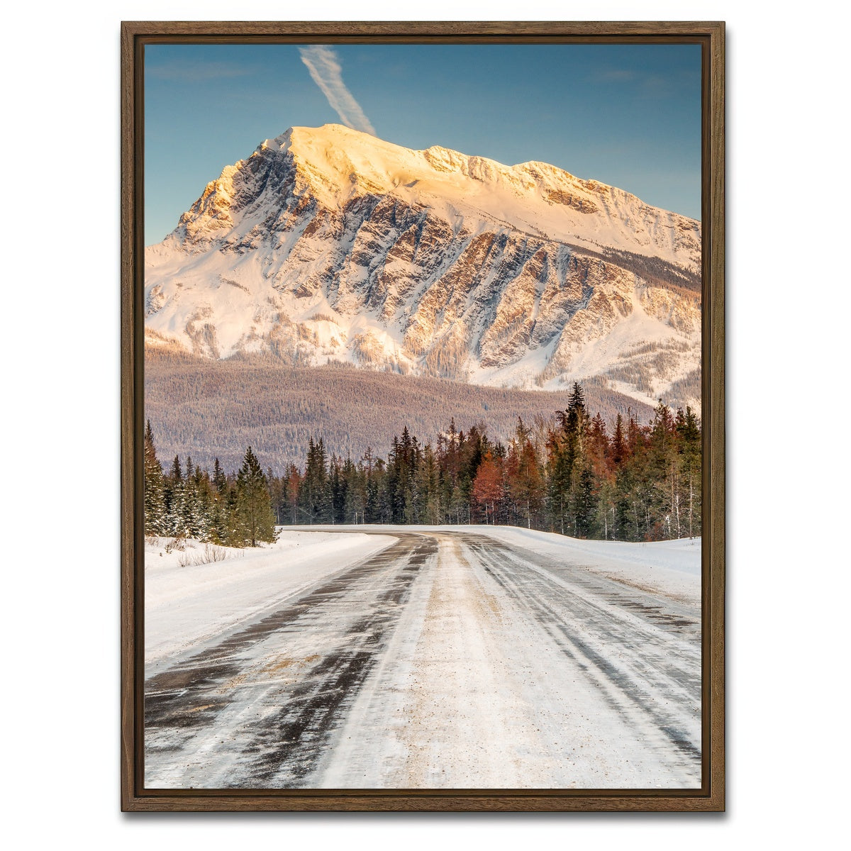 AUTO-MOCKUP WHITE | Jasper National Park | 1 Piece | Walnut Framed Canvas | group=3x4