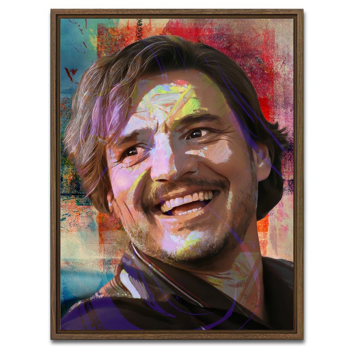 AUTO-MOCKUP WHITE | Javi | 1 Piece | Walnut Framed Canvas | group=3x4